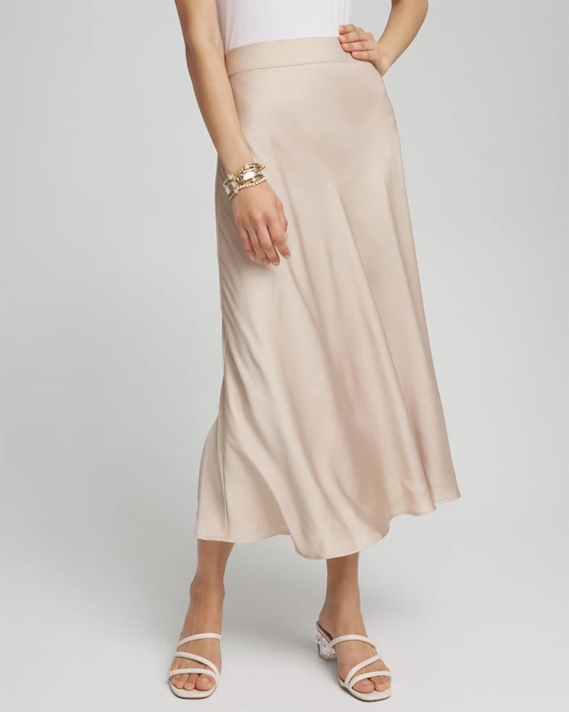 Black Label Satin Skirt